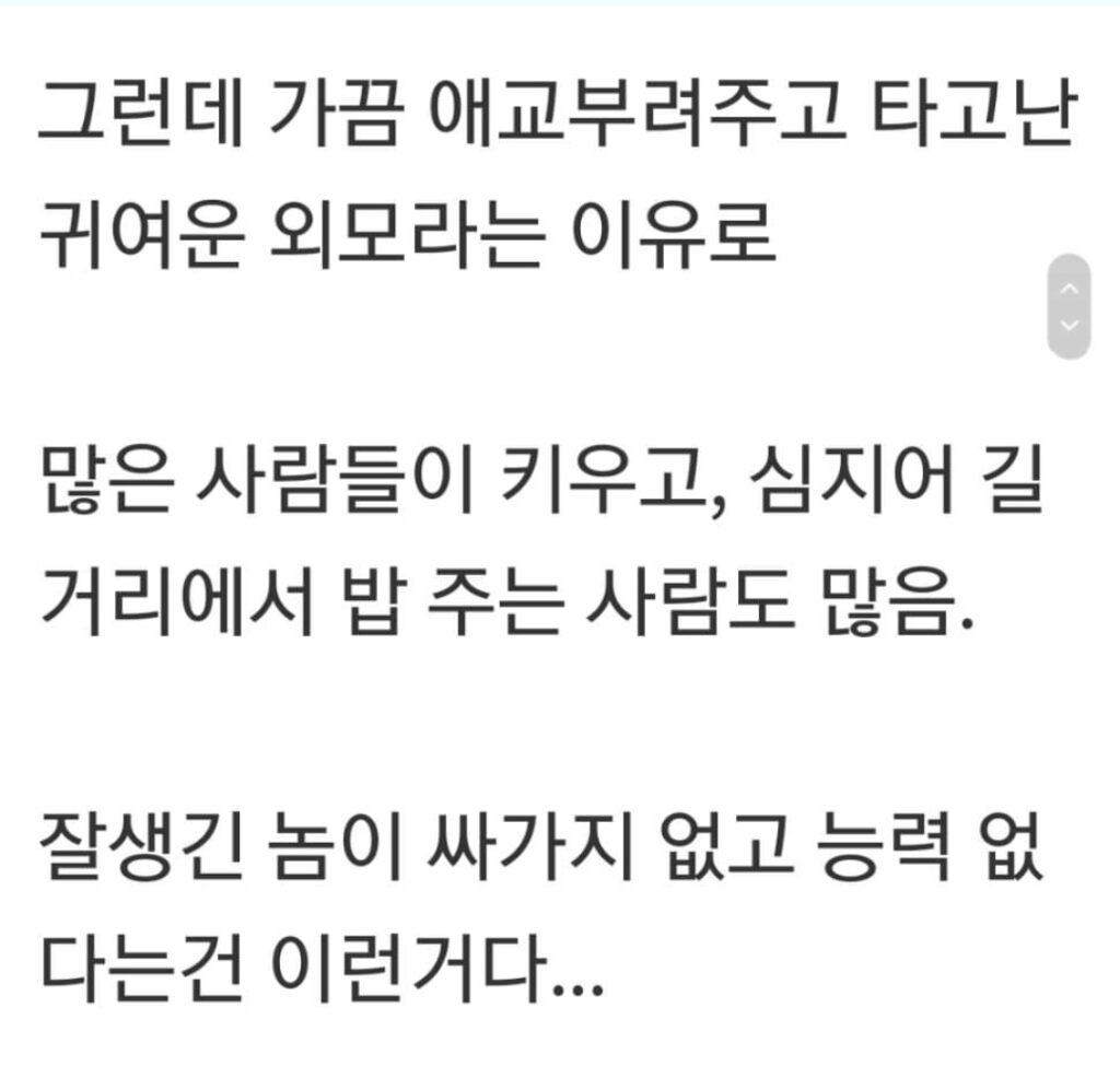 여자들이 때리는 남자보다 못생긴 남자를 더 싫어하는 이유